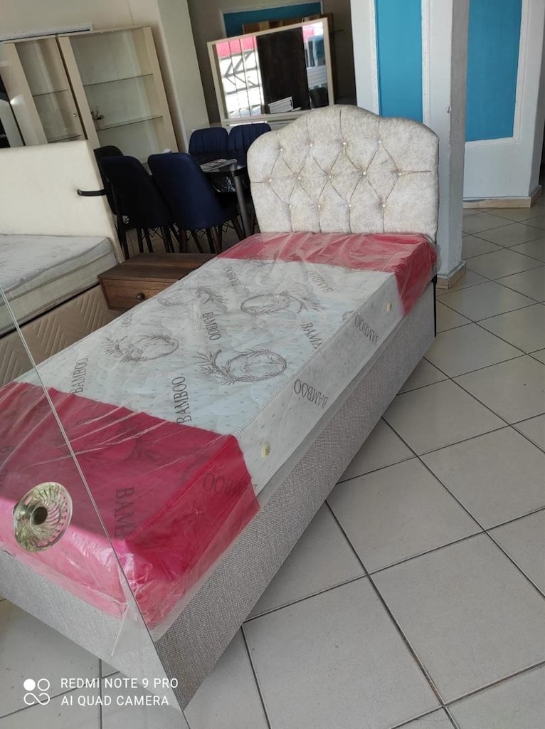 ultra lüks tek kişilik 90x190 baza başlık yatak sıfır ürün dev kampany - 3