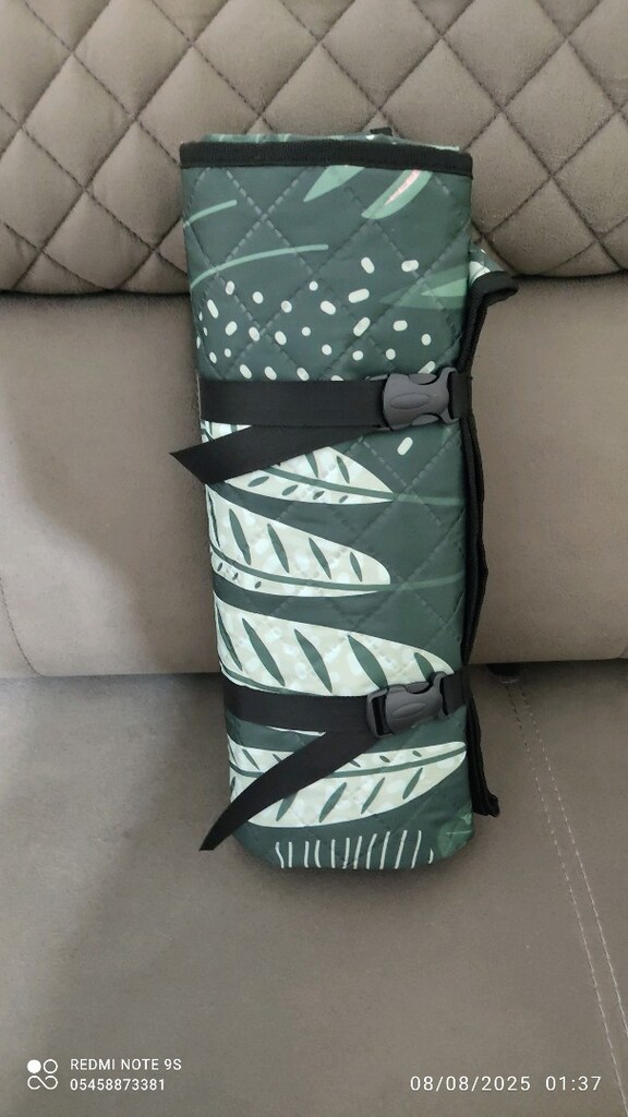 Piknik plaj örtüsü 170x140cm kapiton su geçirmez - 5