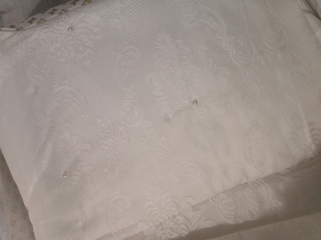 çift kişilik incili dantel küpürlü yatak örtüsü - 3