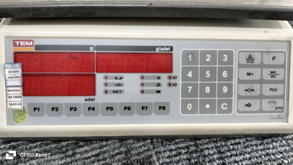 DEKOR BÜRO MOBİLYALARI TEM TNS PARÇA SAYIM TERAZİSİ İKİNCİ EL - 2