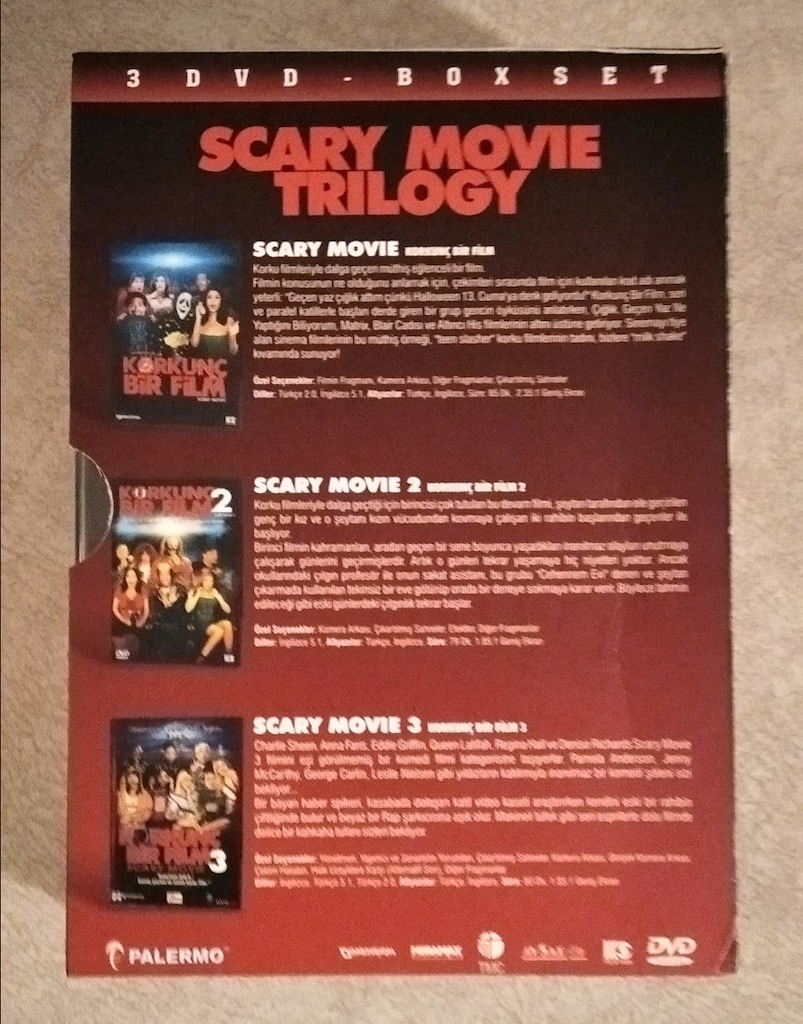 SCARY MOVİE TRILOGY 3 DVD SET - 2