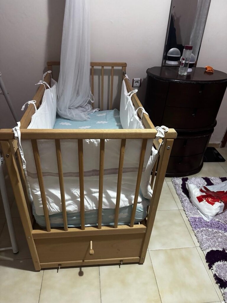 ASANSÖRLÜ AHŞAP BEBEK BEŞİĞİ - 6