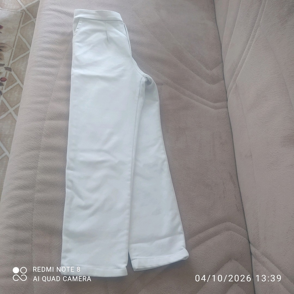 6/7 yaş erkek çocuk pantolon Beyaz - 2