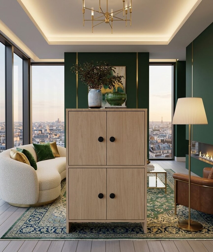 Sıfır , %100 MDF , Çok Amaçlı Dolap - Ceviz , Aytaşı - 2
