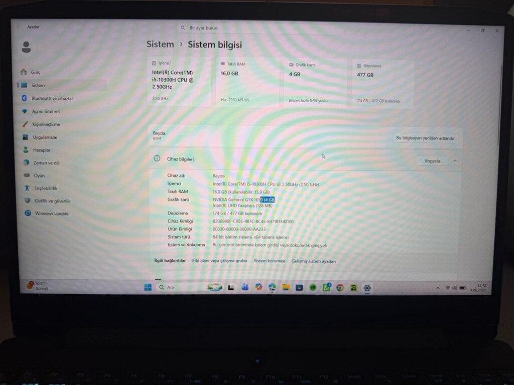 LENOVO İDEPAD GAMİNG 3 SIFIR GİBİ TEMİZ - 3