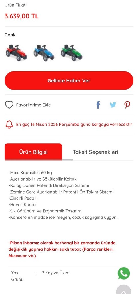 pilsan pedallı traktör - 6