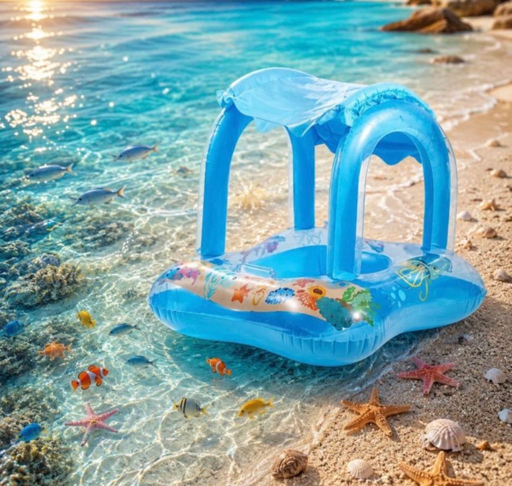 Bestaway çocuk havuzu/Gölgelikli Bebek deniz simiti/Quechua Çadır - 4
