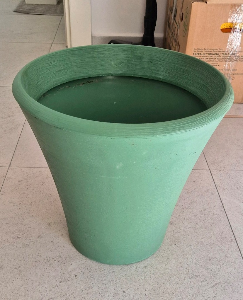 38 Cm 25 Litre Plastik Çiçek Saksı Drenaj Izgaralı 2 Adet - 2