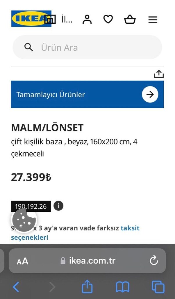 ikea malm çift kişilik yatak/karyola - 2