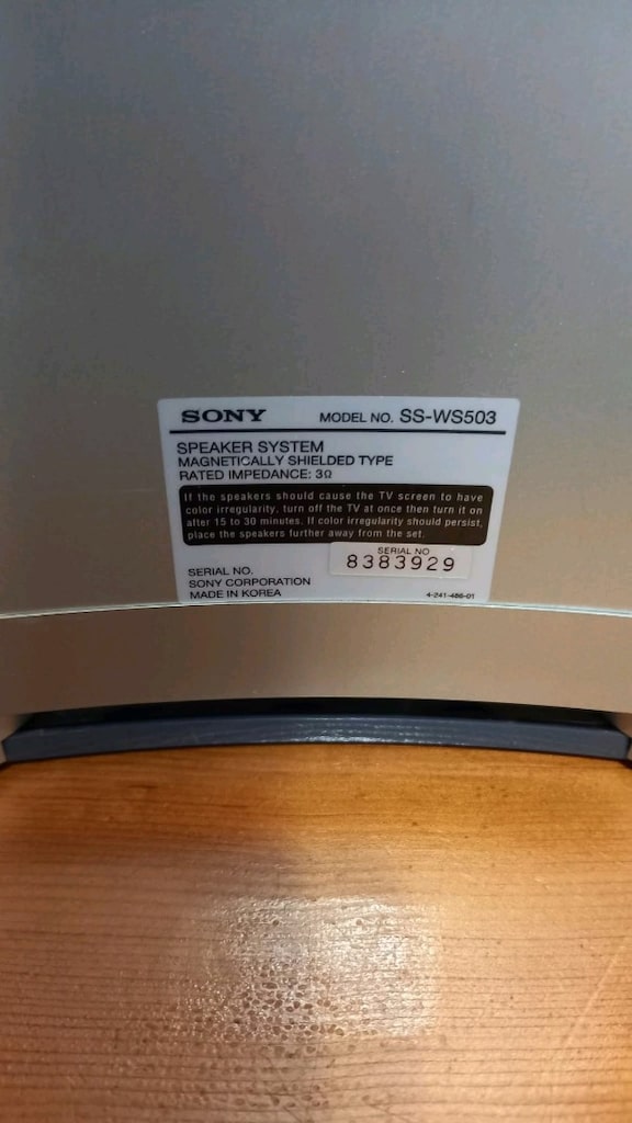 SONY SS-WS503 SUBWOOFER HOPARLÖR - 8