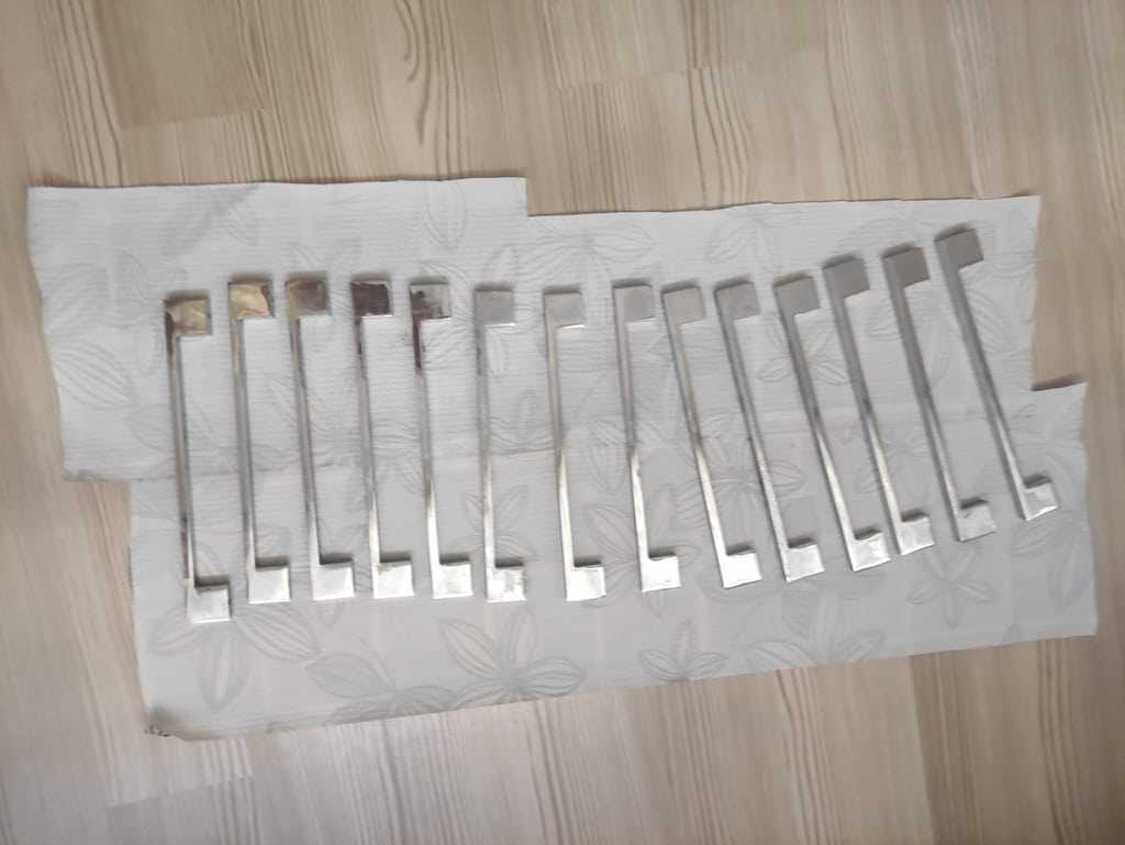192 mm Krom Kaplı Dolap Kulbu (14 Adet) - 2