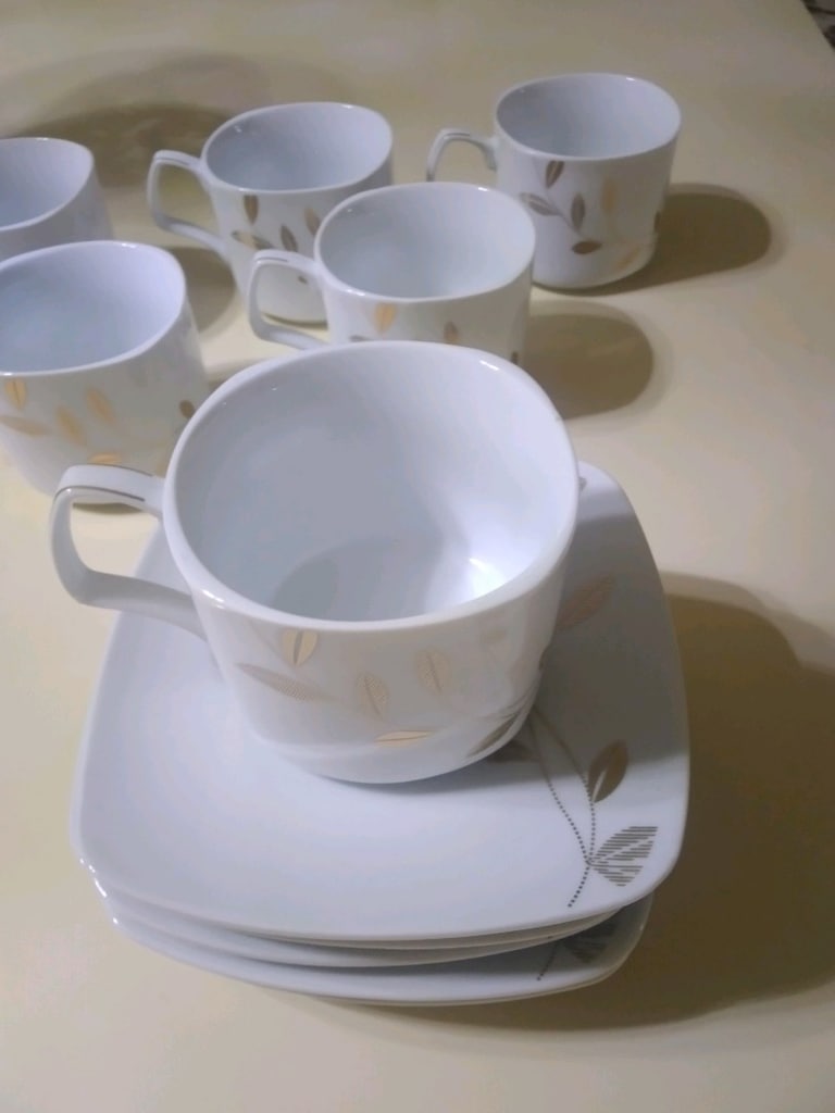 Porblanche 6 kişilik Nescafe Bardak ve Tabak - 4
