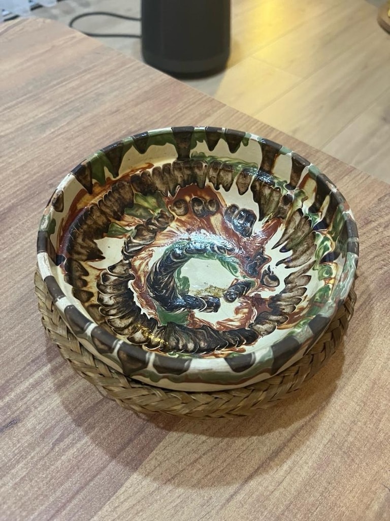 seramik kase ve hasır - 9