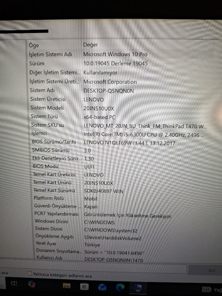 Lenovo T470 diz üstü bilgisayar - 8