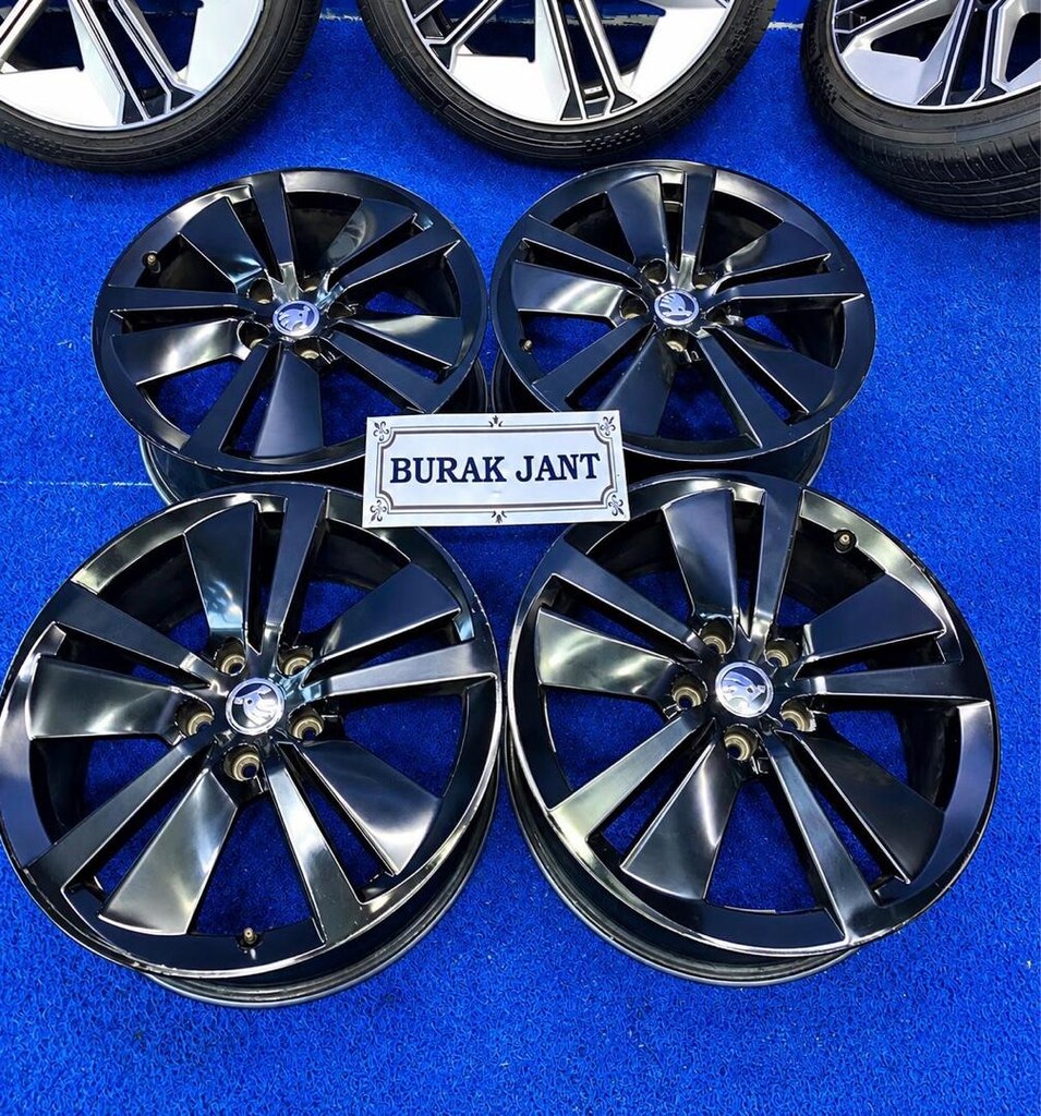 18 inç Orjinal 5x112 superb passat golf leon uyumlu jant takımı - 4