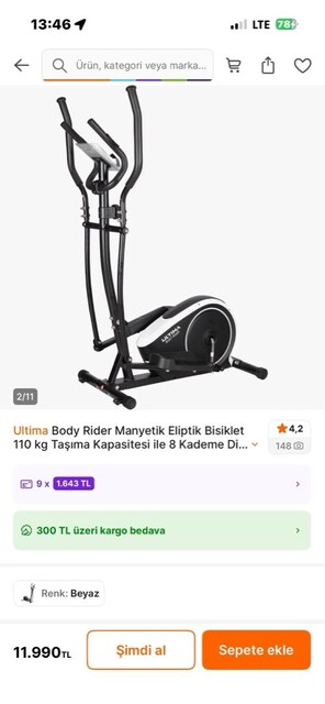 eliptik bisiklet