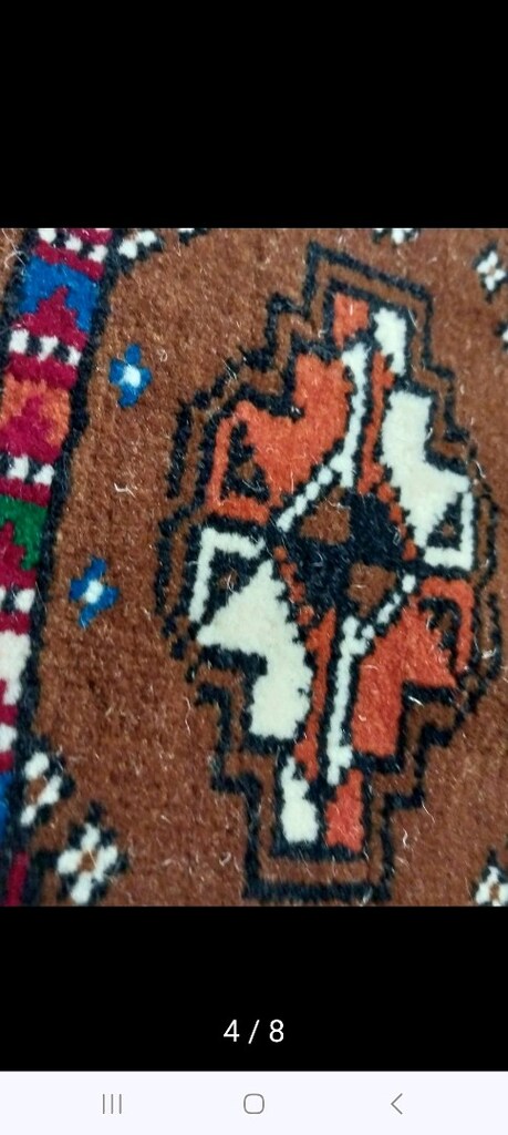 Vintage El Dokuma Yün Halı /Dokuma Dekor Çanta - 5