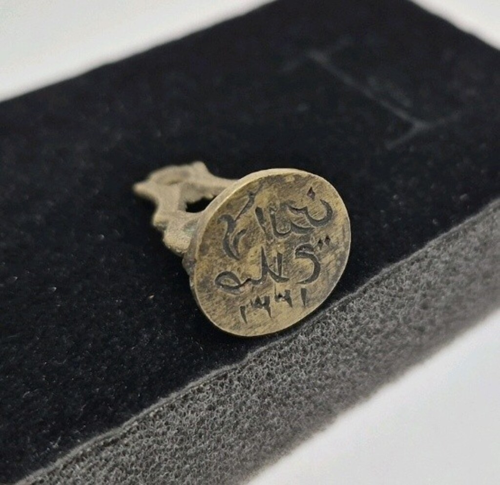 OSMANLI DÖNEMİ EL KAZIMA BRONZ ŞAHIS MÜHRÜ - 4