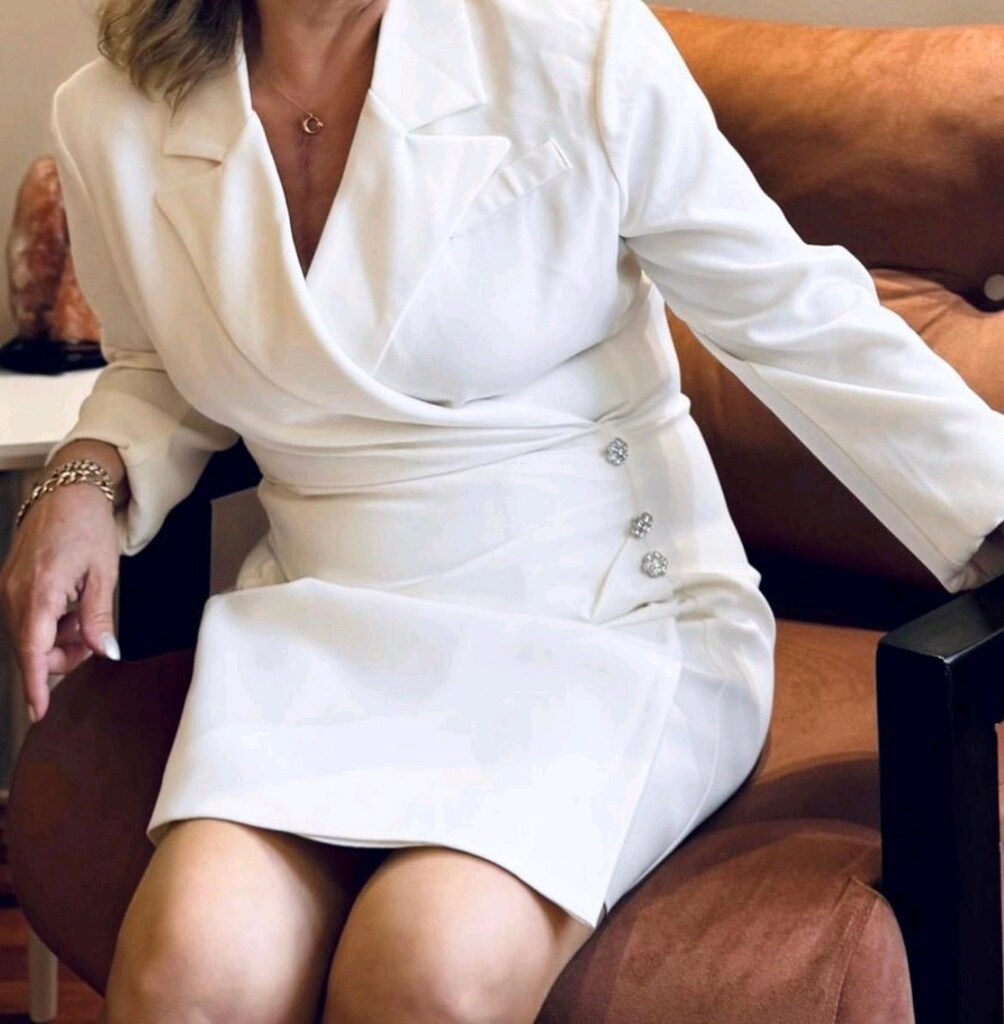 Beyaz Ceket Elbise- Açıklama altta