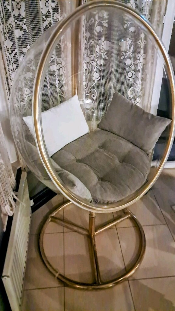 Cam fanus salıngaç Buble Chair parlak gold - 3