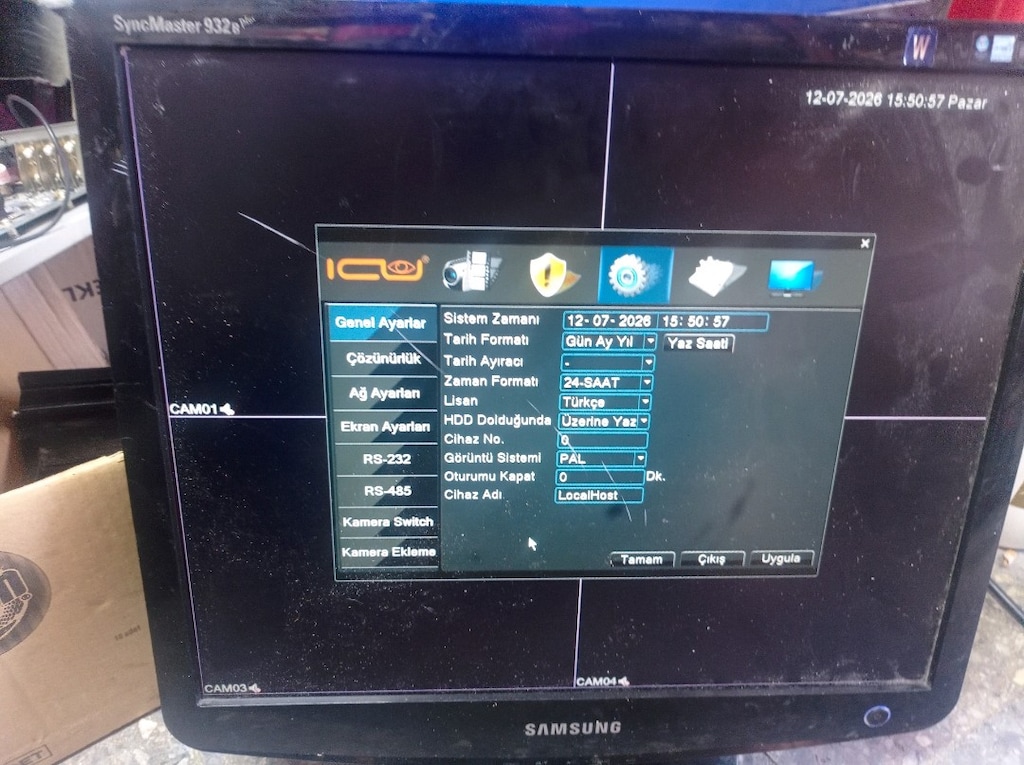 4 kanal DVR Kamera İzleme ve Kayıt cihaz - 5