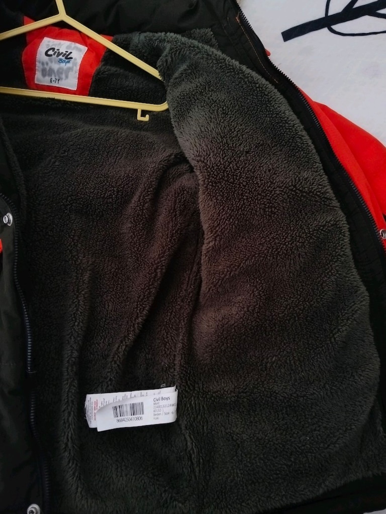 civil kapüşonlu çocuk montu - 4