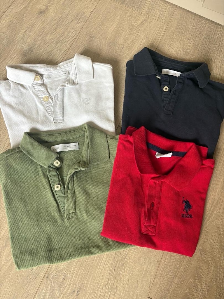 4 adet kısa polo zara,us polo - 4