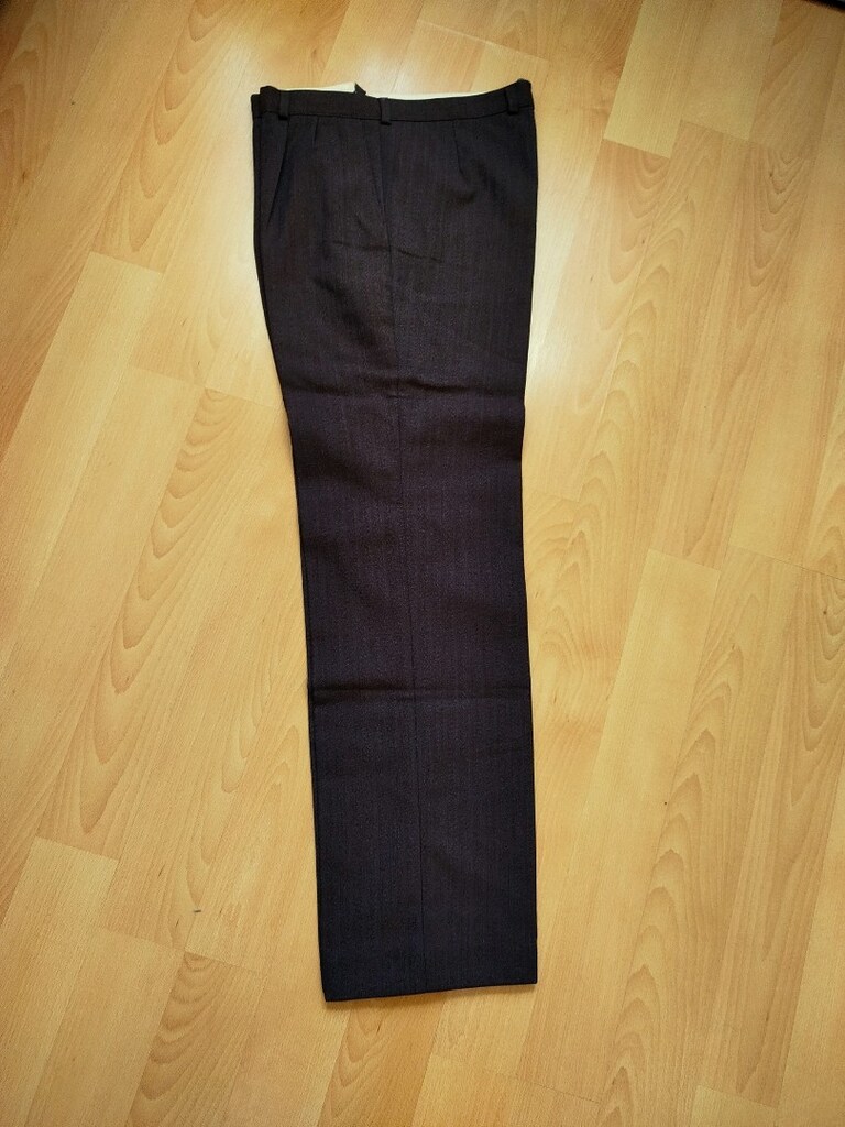 Vintage sıfır etiketli Kore'de üretilmiş çok kaliteli 55% yün erkek pa - 11