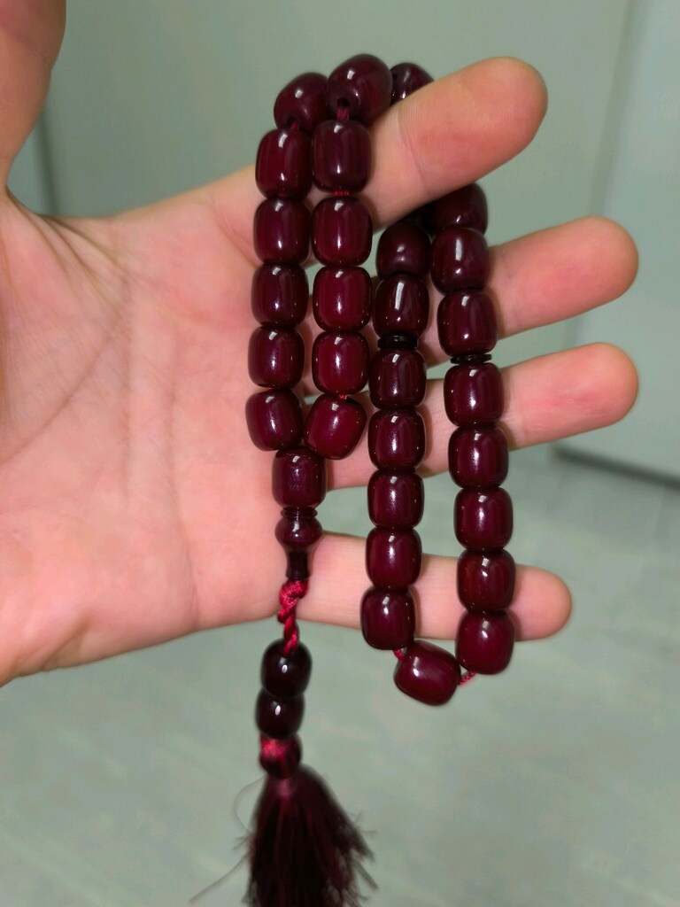 sıkma kehribar tesbih - 2