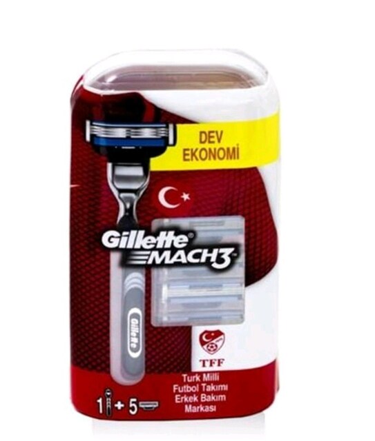 GİLLETTE MACH3 MAKİNA +5'Lİ YEDEK