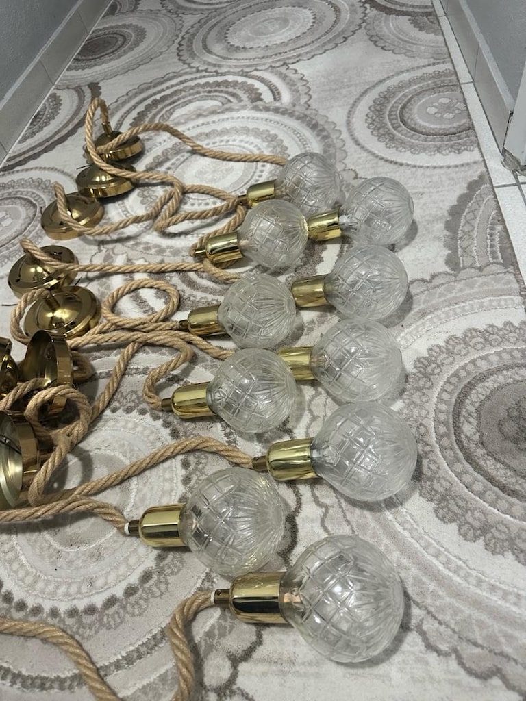 10 ad dekoratif lamba led jut halat - 4