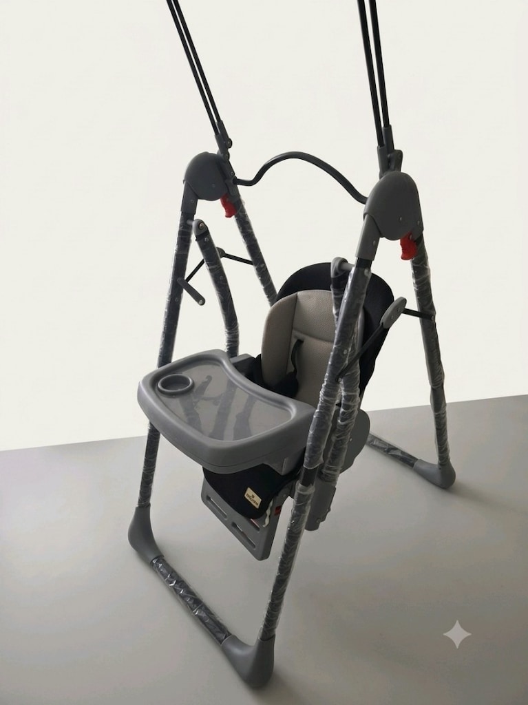 bebek mama sandalye salıncak model