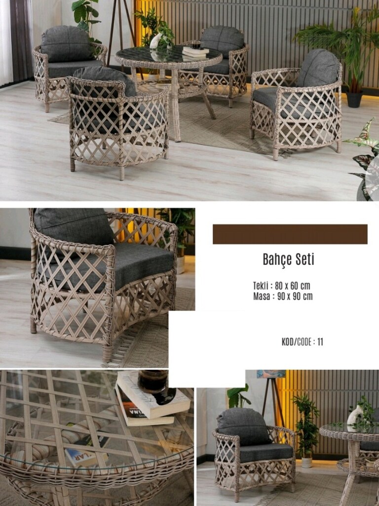 bahçe mobilyası rattan - 2
