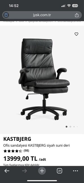 Ofis Koltuk Ve Çalışma Masası Tek paket