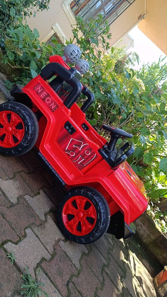 12V akülü full Neon akülü çocuk aeabasi - 15