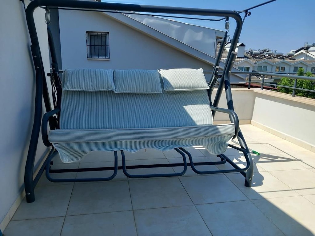 Minderli 3 Kişilik Bahçe/Balkon Salıncağı - 5