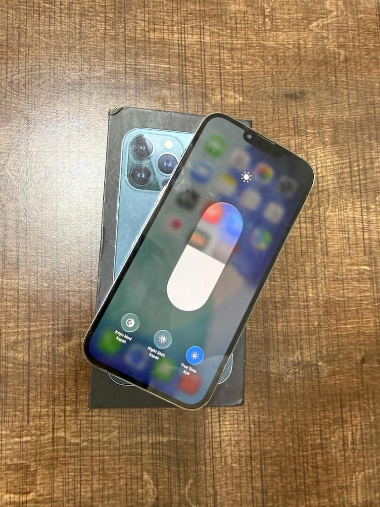 İPHONE 13 PRO MAX 128 GB MAVİ RENK PİL 82 HATASIZ - 5