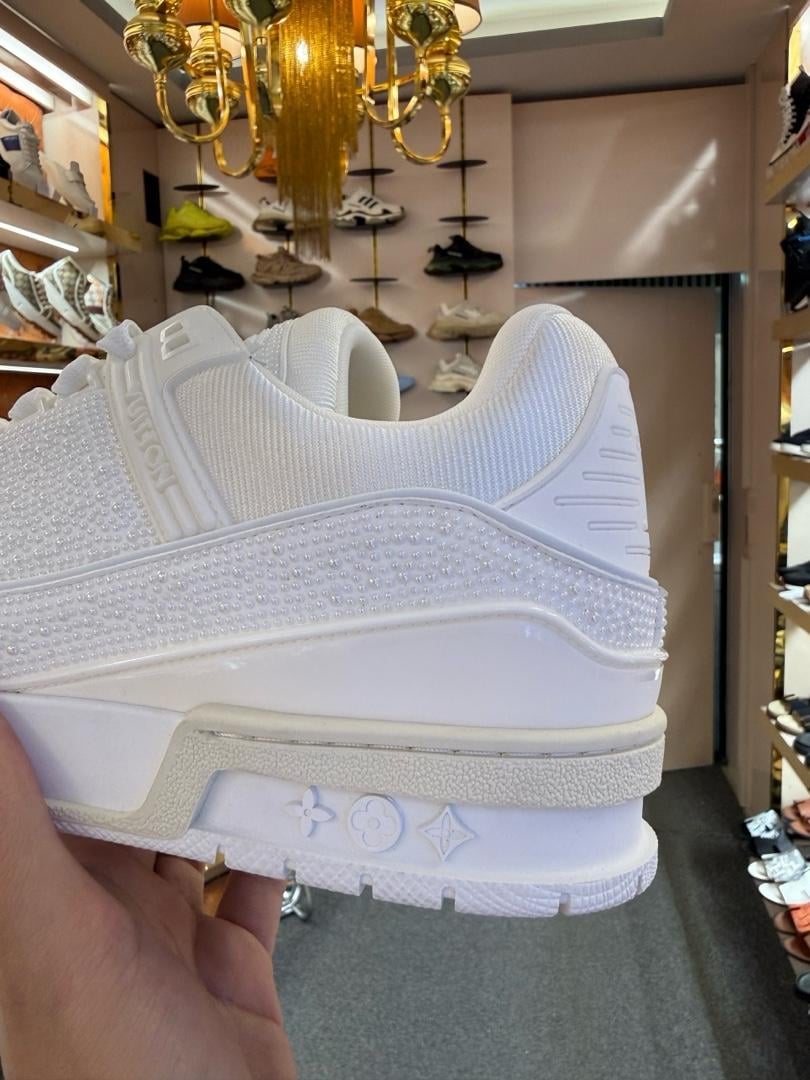 LV Trainer White Luxury Sneaker SIFIR 44 - 6