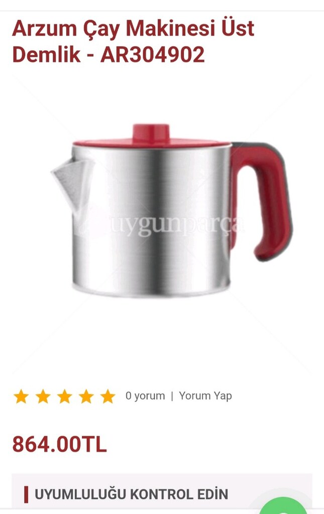 Çaycı demliği. Demlik. 750 ml. Alt taban ölçüsü 10.6 cm.Adet fiyatıdır - 13
