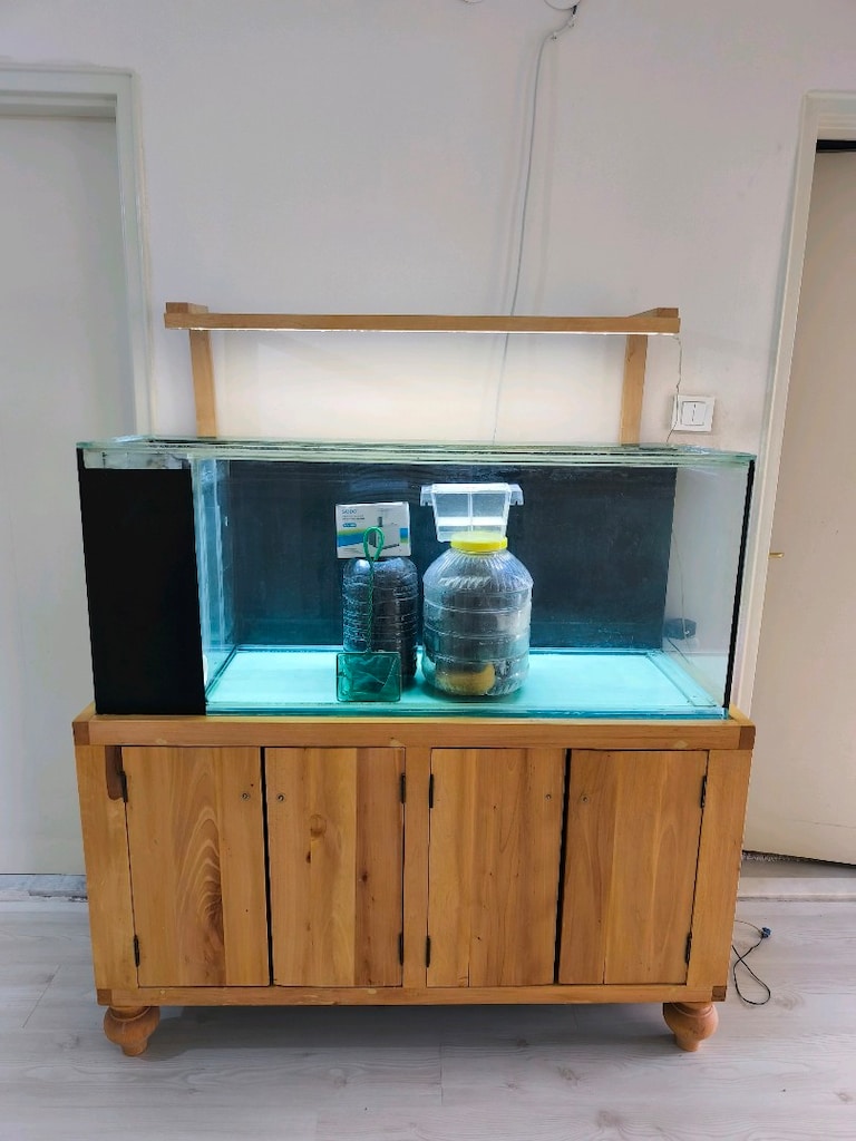 120x40x60 akvaryum (yandan sump) ve özel dolabı - 7