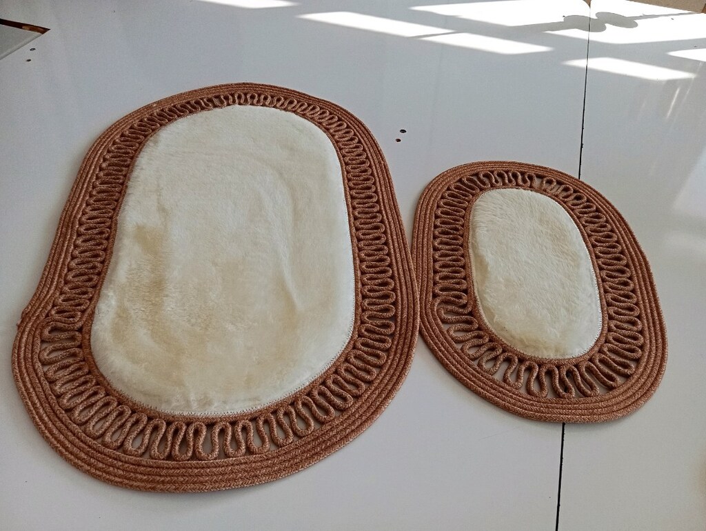 jüt banyo paspası peluş - 2