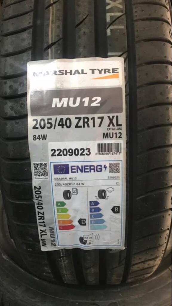 205/40/17 Ebat Sıfır Yaz Lastiği Marshall - 2