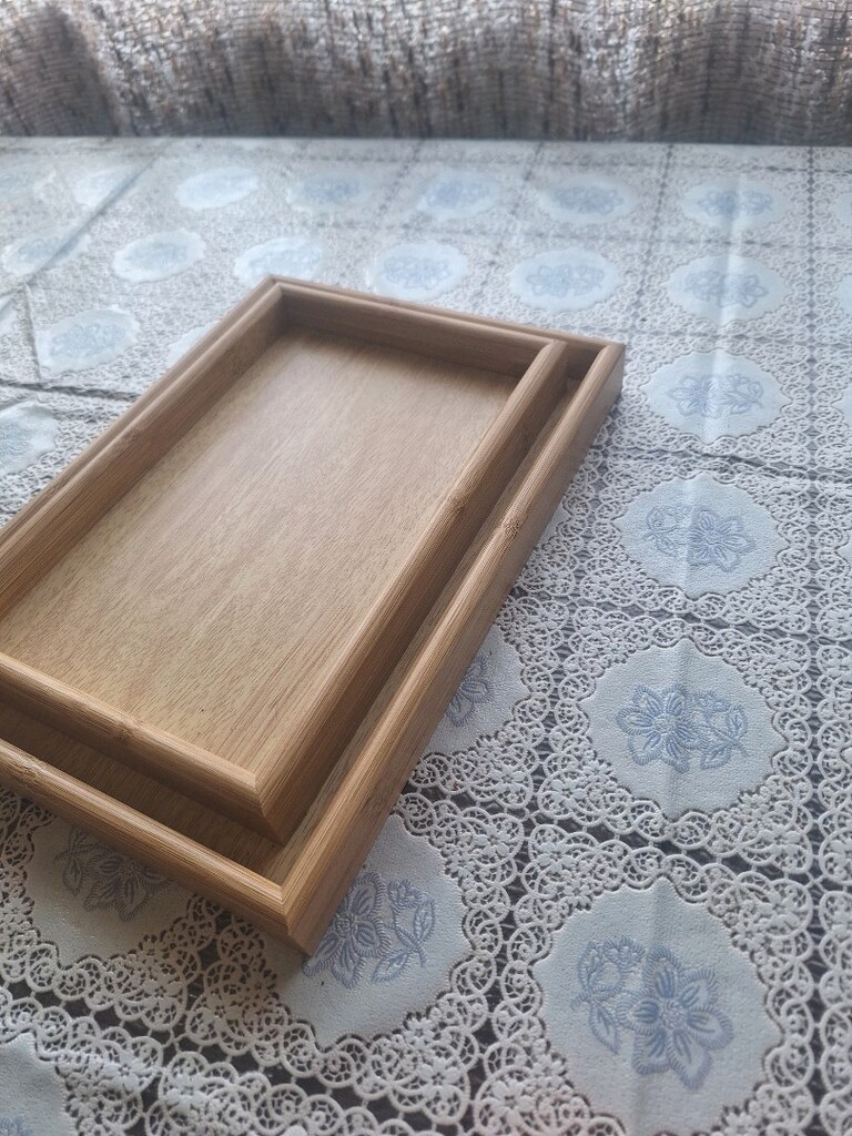 ikili ahşap tepsi - 2
