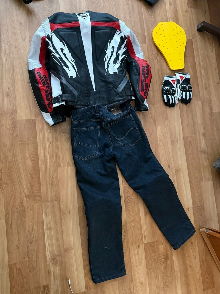 Az kullanılmış Arlen ness deri mont 48 beden dainese eldiven jean - 2