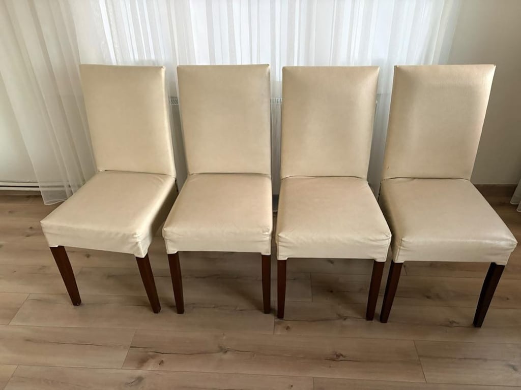 4 adet deri sandalye - 2