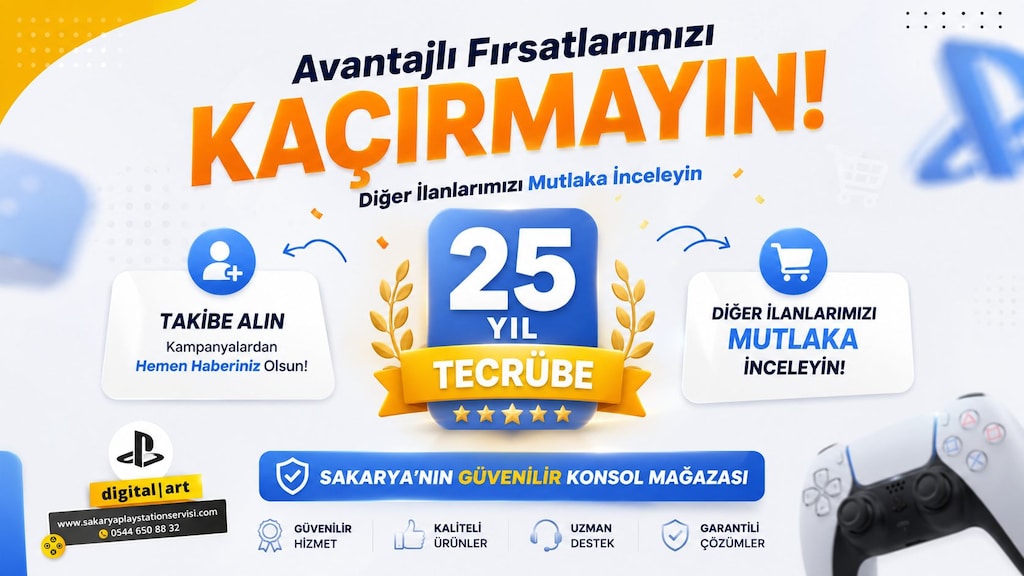 PS4 SLIM Orijinal + God Of VAr Ragnarök ·· DIGITAL ART SAKARYA - 3