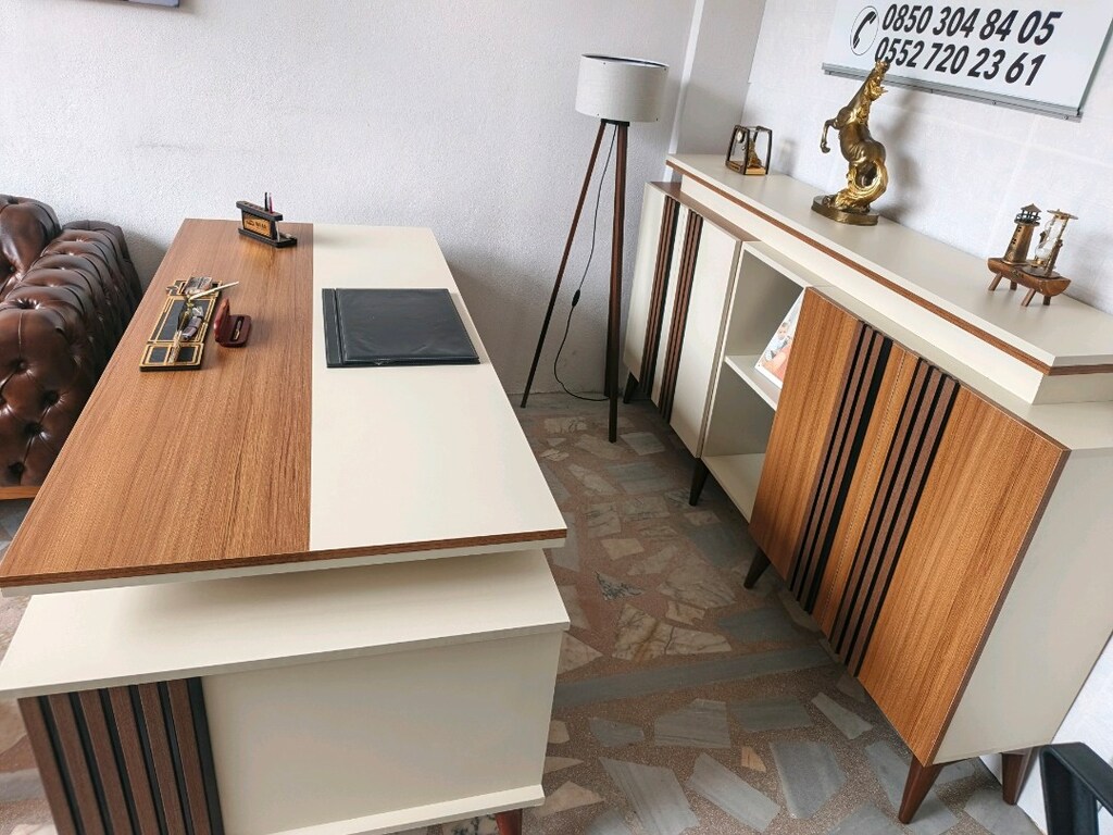 AL KAZAN !3 günlük sıfır ÇESTER KOLTUK LU 8 PARÇA OFİS TAKIMI SADECE - 13