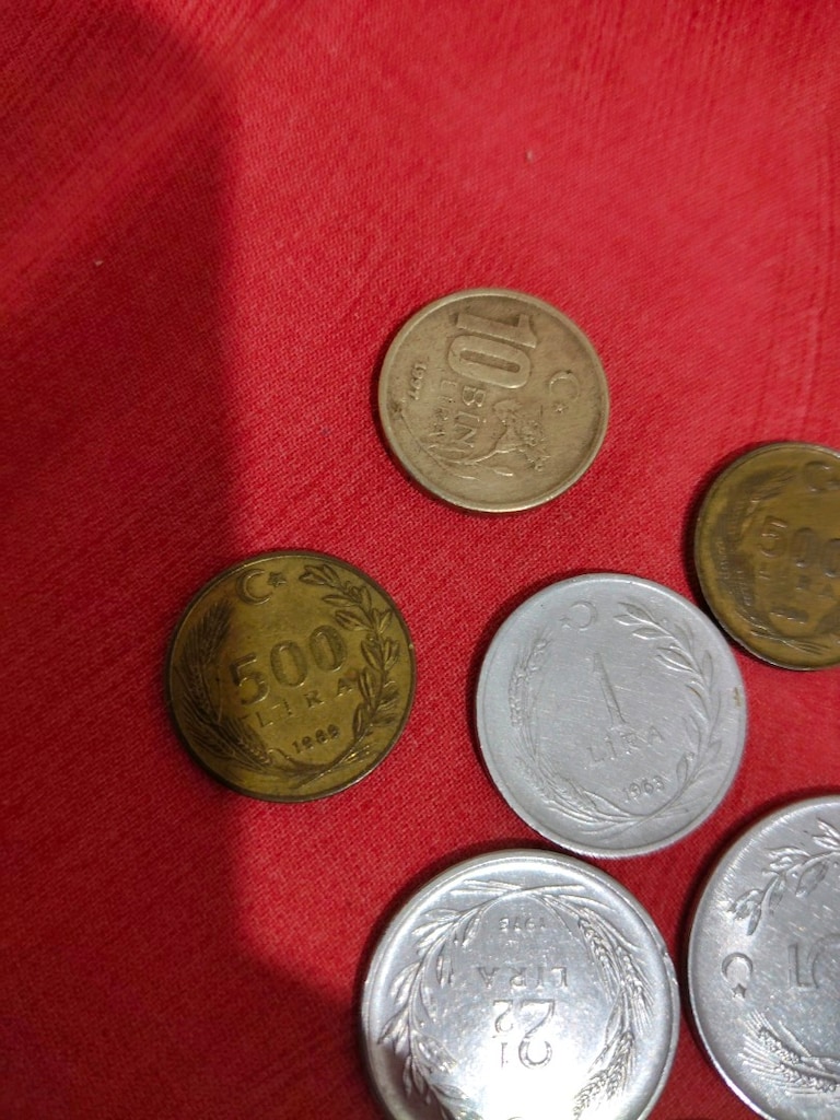 10 Adet Eski Madeni Para Lotu (1942-1990'lar Cumhuriyet & Yabancı) - 4