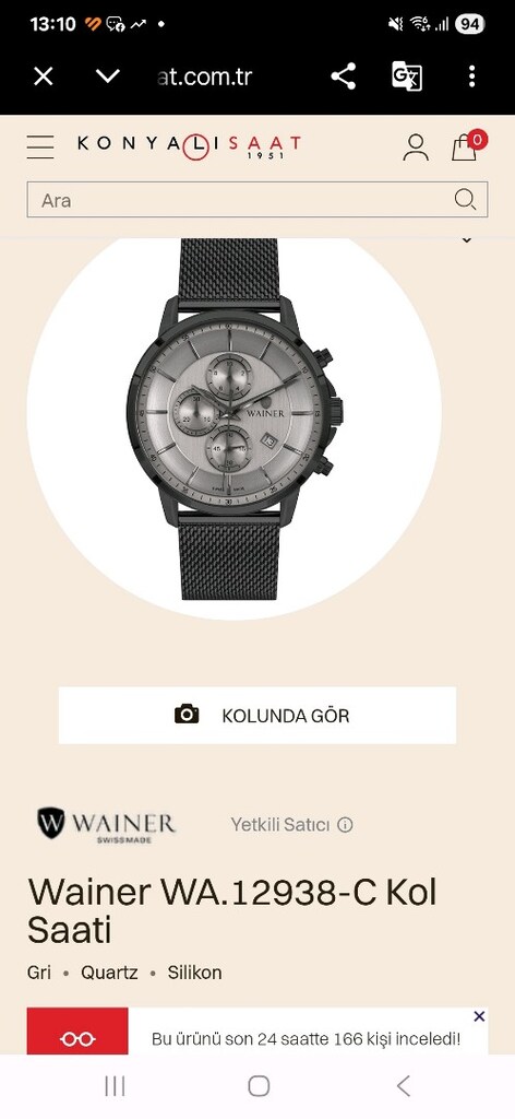 wainer erkek saat - 8