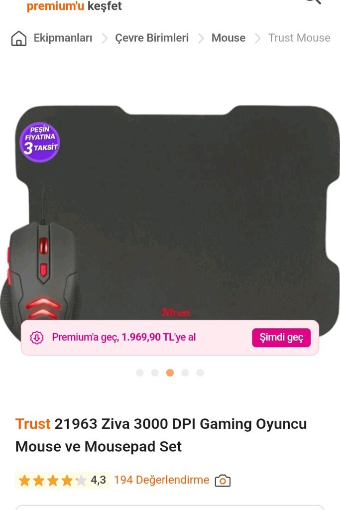trust mause ve ped sıfır - 3